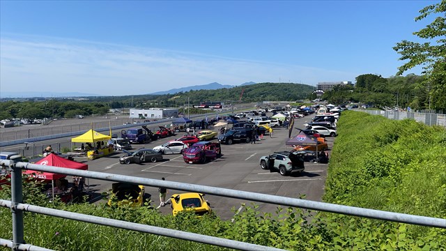 こちらはサウンドミーテシングの会場です。今年は天気に恵まれて快晴です！<br>